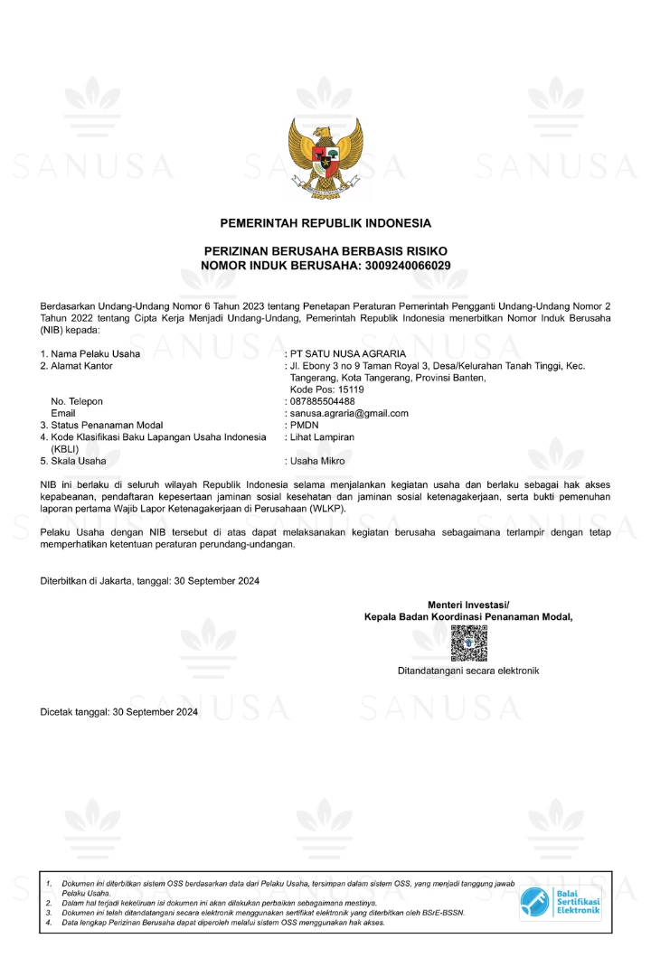 PT Satu Nusa Agraria